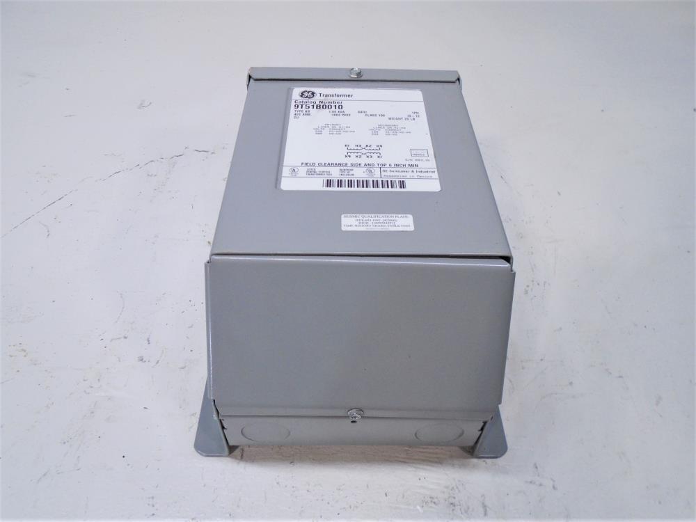 GE 9T51B0010 Encapsulated Dry Type Transformer; 240/480 Volt, 1-Phase, Type QB